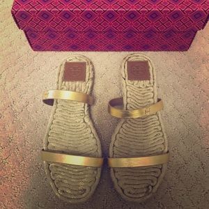 Tory Burch flat espadrilles size 6.5